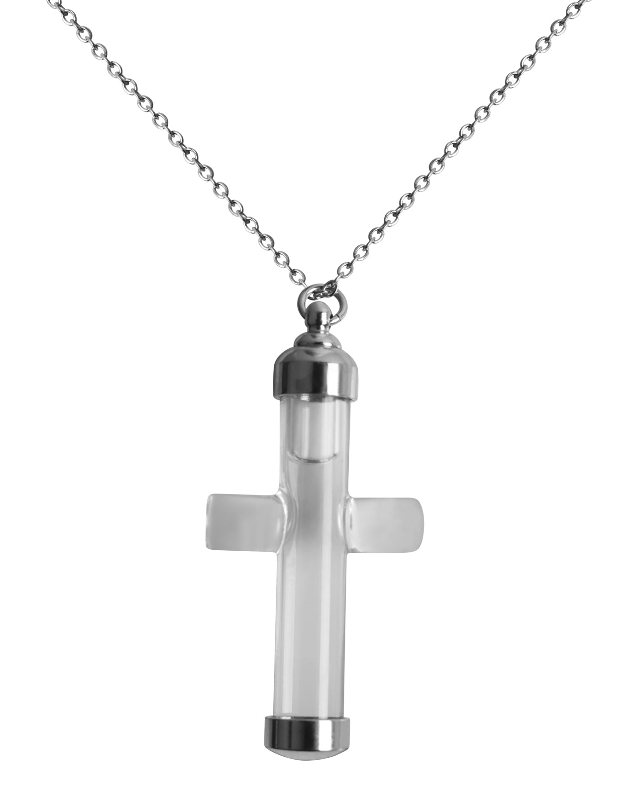 Glass Cross Necklace