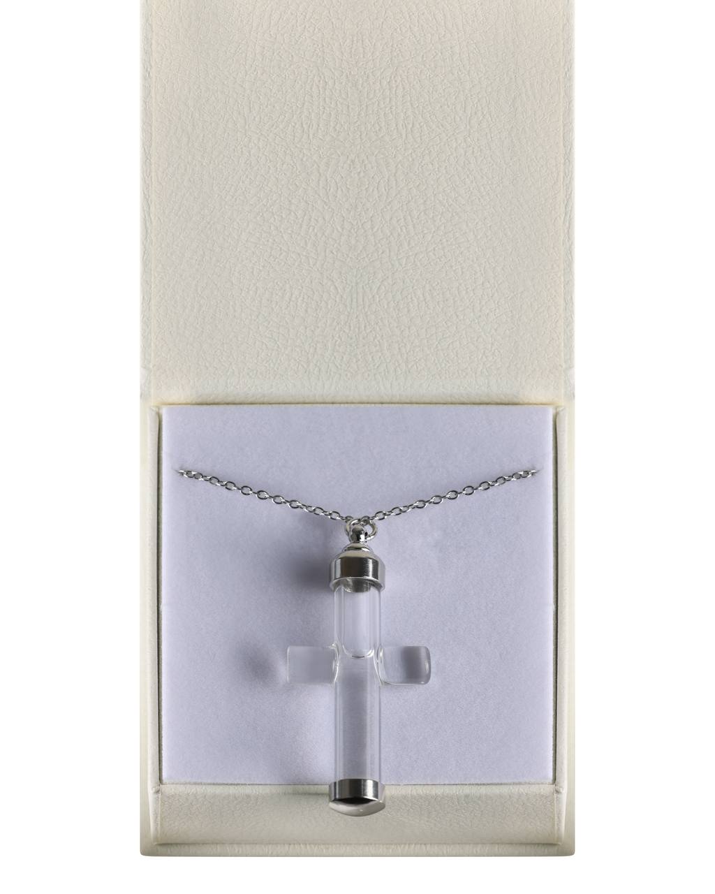 Glass Cross Necklace